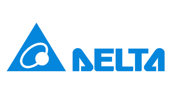 โลโก้บริษัท  เดลต้าอิเลคทรอนิคส์  